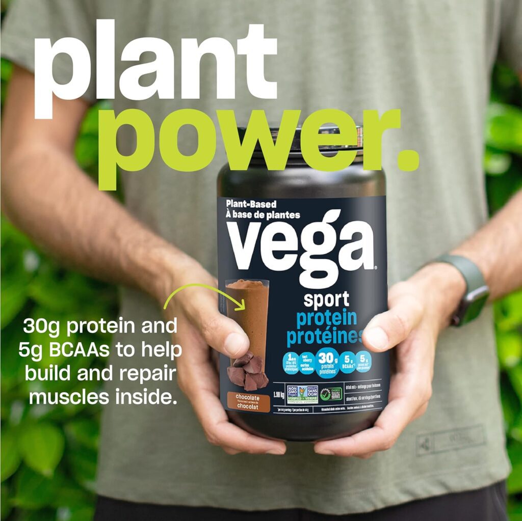 Vega Sport Protein Powder plantbased protein Delicious chocolate